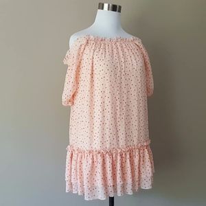 Medium Pink Pullover Blouse Top Loc Style